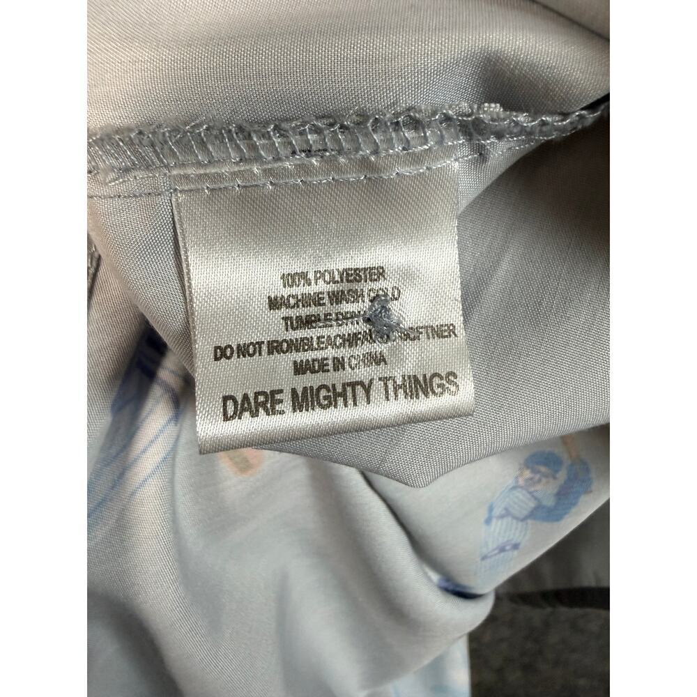 Rookie Of The Year x RSVLTS Gray Large Baseball Polyester Stretch Button Up - Picture 5 of 7